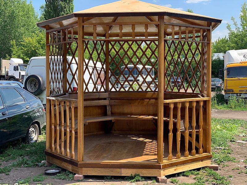 Беседки из дерева на заказ в Уфе